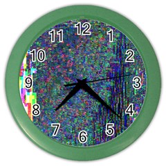 Glitch Art Color Wall Clocks by Simbadda