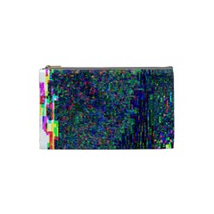 Glitch Art Cosmetic Bag (small)  by Simbadda