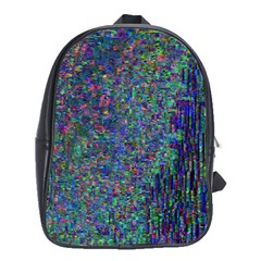 Glitch Art School Bags (XL) 