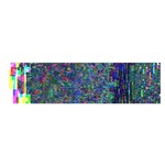 Glitch Art Satin Scarf (Oblong) Front