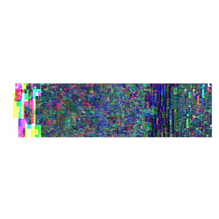 Glitch Art Satin Scarf (Oblong)