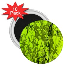 Concept Art Spider Digital Art Green 2 25  Magnets (10 Pack)  by Simbadda