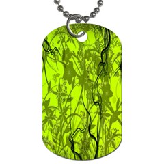 Concept Art Spider Digital Art Green Dog Tag (one Side) by Simbadda