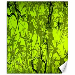 Concept Art Spider Digital Art Green Canvas 20  X 24   by Simbadda