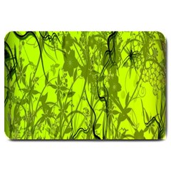 Concept Art Spider Digital Art Green Large Doormat  by Simbadda