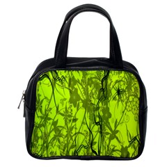 Concept Art Spider Digital Art Green Classic Handbags (one Side) by Simbadda