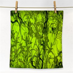 Concept Art Spider Digital Art Green Face Towel by Simbadda