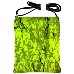 Concept Art Spider Digital Art Green Shoulder Sling Bags by Simbadda