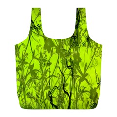 Concept Art Spider Digital Art Green Full Print Recycle Bags (l)  by Simbadda