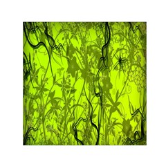 Concept Art Spider Digital Art Green Small Satin Scarf (square) by Simbadda