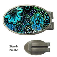 Sun Set Floral Money Clips (oval)  by Simbadda