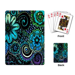 Sun Set Floral Playing Card by Simbadda