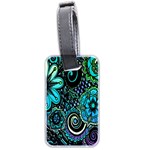 Sun Set Floral Luggage Tags (Two Sides) Front