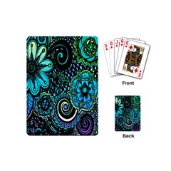 Sun Set Floral Playing Cards (mini)  by Simbadda