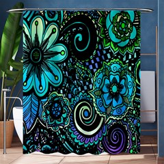 Sun Set Floral Shower Curtain 60  X 72  (medium) 