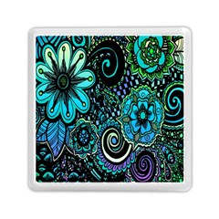 Sun Set Floral Memory Card Reader (square)  by Simbadda