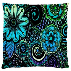 Sun Set Floral Large Cushion Case (two Sides) by Simbadda