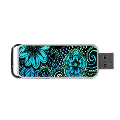 Sun Set Floral Portable Usb Flash (one Side) by Simbadda