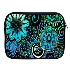 Sun Set Floral Apple Ipad 2/3/4 Zipper Cases by Simbadda