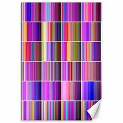 Plasma Gradient Gradation Canvas 12  X 18   by Simbadda