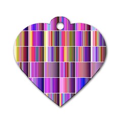 Plasma Gradient Gradation Dog Tag Heart (one Side) by Simbadda