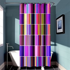 Plasma Gradient Gradation Shower Curtain 36  X 72  (stall) 