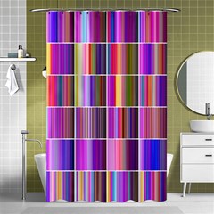 Plasma Gradient Gradation Shower Curtain 48  X 72  (small)  by Simbadda