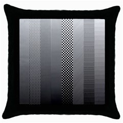 Semi Authentic Screen Tone Gradient Pack Throw Pillow Case (black) by Simbadda