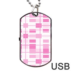 Pattern Dog Tag Usb Flash (one Side) by Valentinaart