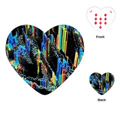 Abstract 3d Blender Colorful Playing Cards (heart) 