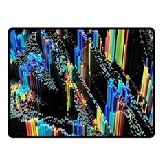 Abstract 3d Blender Colorful Fleece Blanket (small)