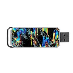 Abstract 3d Blender Colorful Portable Usb Flash (one Side)