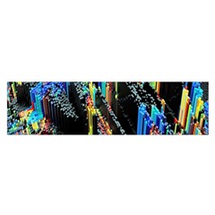 Abstract 3d Blender Colorful Satin Scarf (oblong)