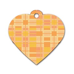 Pattern Dog Tag Heart (one Side) by Valentinaart