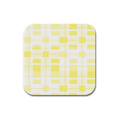 Pattern Rubber Square Coaster (4 Pack)  by Valentinaart