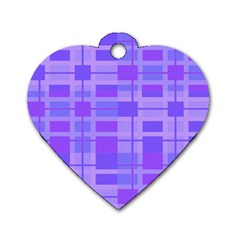 Pattern Dog Tag Heart (two Sides)