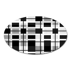 Pattern Oval Magnet