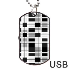 Pattern Dog Tag Usb Flash (one Side)