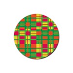 Pattern Rubber Round Coaster (4 pack)  Front