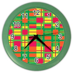 Pattern Color Wall Clocks by Valentinaart