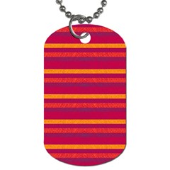 Lines Dog Tag (two Sides) by Valentinaart