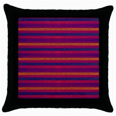 Lines Throw Pillow Case (Black)