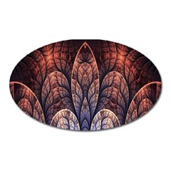 Abstract Fractal Oval Magnet by Simbadda