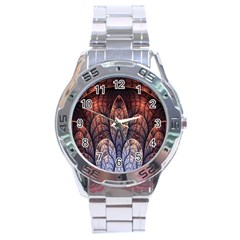 Abstract Fractal Stainless Steel Analogue Watch by Simbadda