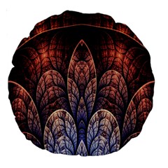 Abstract Fractal Large 18  Premium Round Cushions by Simbadda