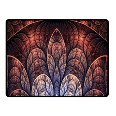 Abstract Fractal Double Sided Fleece Blanket (small)  by Simbadda