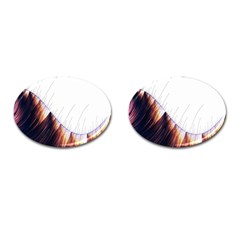 Abstract Lines Cufflinks (oval) by Simbadda