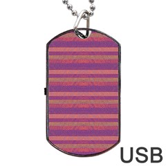 Lines Dog Tag Usb Flash (one Side) by Valentinaart