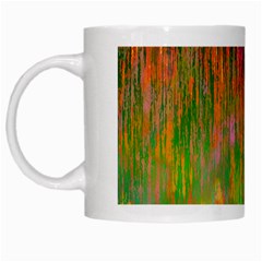 Abstract Trippy Bright Melting White Mugs by Simbadda