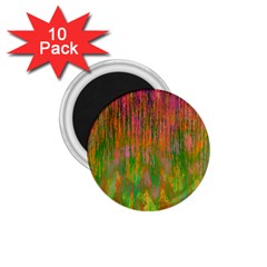 Abstract Trippy Bright Melting 1 75  Magnets (10 Pack)  by Simbadda